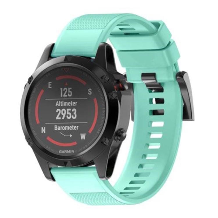 For Garmin QuickFit 22mm Kalebol Triangle Texture Silicone Watch Band(Teal) - free shipping - PMc TechLife - Order now!