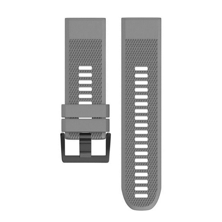 For Garmin QuickFit 26mm Kalebol Triangle Texture Silicone Watch Band(Grey) - free shipping - PMc TechLife - Order now!