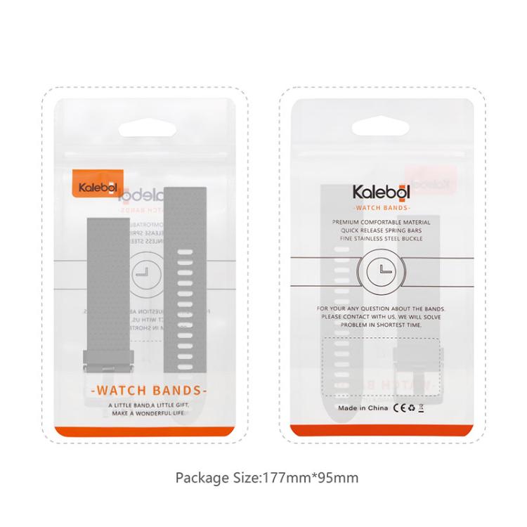 For Garmin QuickFit 22mm Kalebol Triangle Texture Silicone Watch Band(Sky Blue) - free shipping - PMc TechLife - Order now!