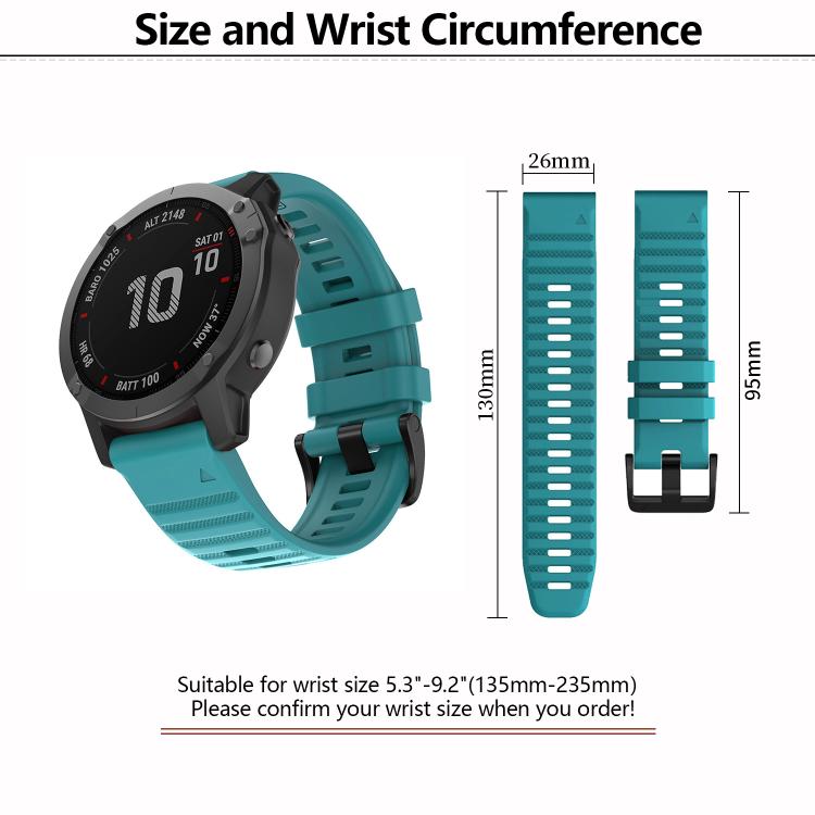 For Garmin QuickFit 22mm Kalebol Concave Texture Silicone Watch Band(Red) - free shipping - PMc TechLife - Order now!