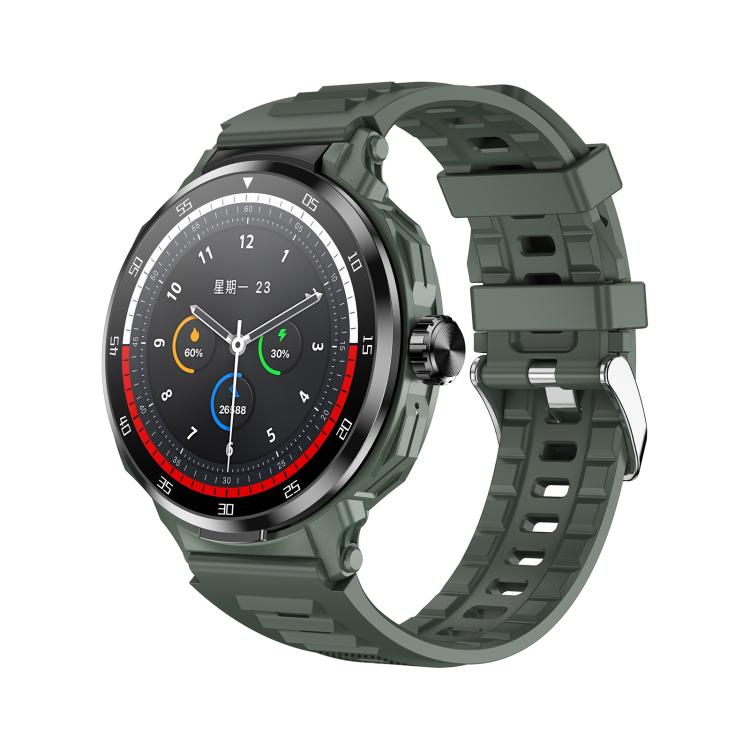 D11 1.46 inch 2 in 1 Bluetooth Earphone Smart Watch, Support Bluetooth Call / NFC / Heart Rate(Green) - free shipping - PMC TechLife - Order now!