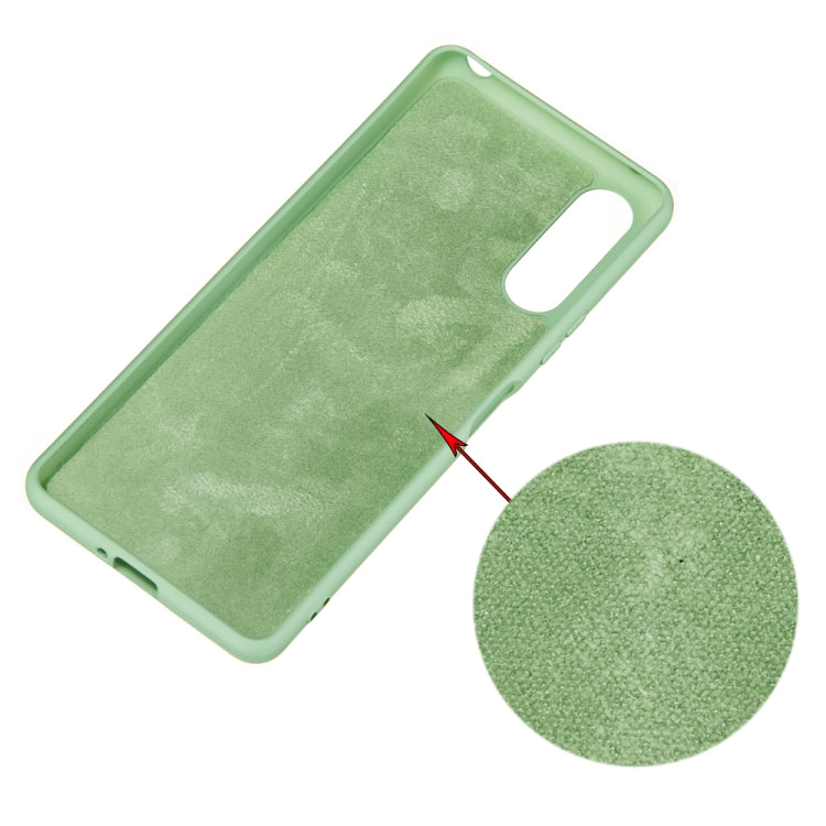 For Sony Xperia 10 II Solid Color Liquid Silicone Dropproof Full Coverage Protective Case(Green) - Sony Cases by PMC TechLife | Online Shopping South Africa | PMC TechLife | Buy Now Pay Later Mobicred