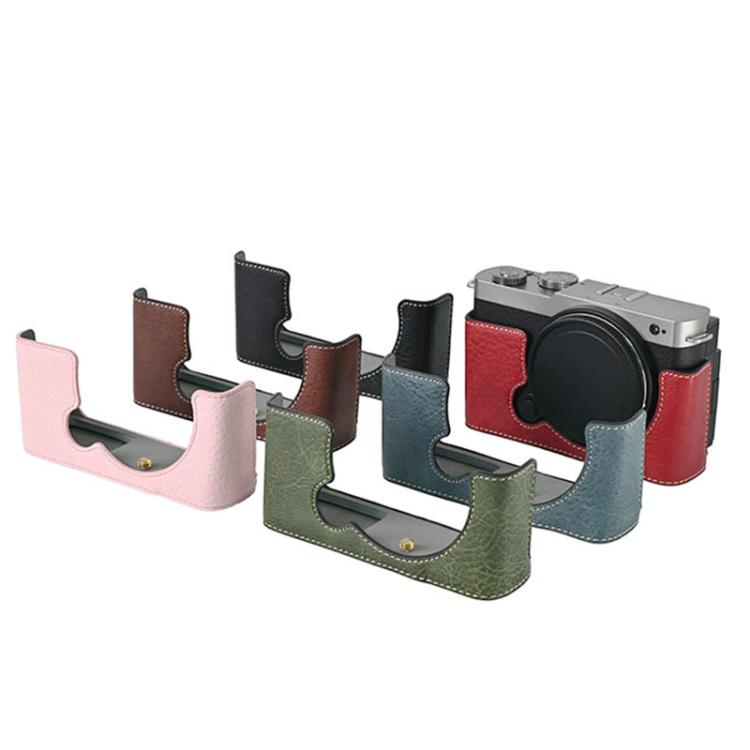 For Panasonic LUMIX S9 Litchi Texture PU Leather Camera Half Case Base(Pink) - free shipping - PMC TechLife - Order now!