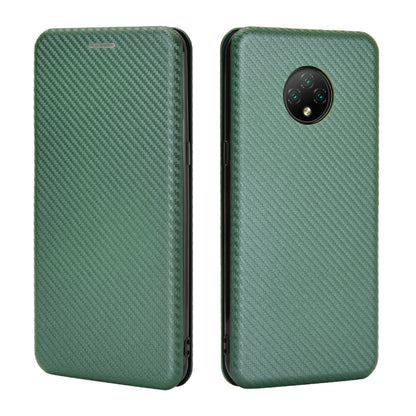 For Doogee X95 Carbon Fiber Texture Horizontal Flip TPU + PC + PU Leather Case with Card Slot & Lanyard(Green) - More Brand by PMC Jewellery | Online Shopping South Africa | PMC Jewellery | Buy Now Pay Later Mobicred