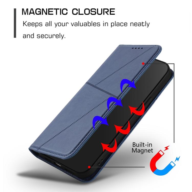 For iPhone 17 Pro Strong Magnetic Frosted Flip Leather Phone Case(Royal Blue) - free shipping - PMc TechLife - Order now!
