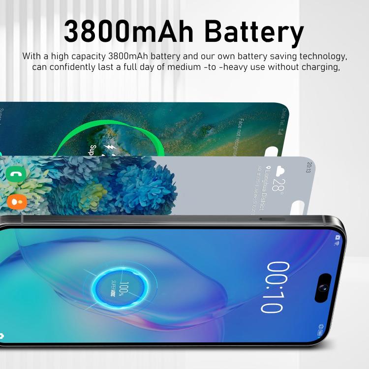 I16 Pro Max / VD1, 3GB+32GB, 6.8 inch Android 10 MTK6753 Octa Core, Network: 4G, Dual SIM, Plug:EU Plug(Sky Blue) - free shipping - PMc TechLife - Order now!
