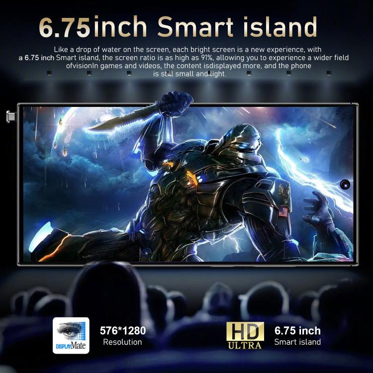 S24 Ultra / S7, 4GB+128GB, 6.75 inch Android 10 MTK6750 Octa Core, Network: 4G, Dual SIM, Plug:AU Plug(Black) - free shipping - PMc TechLife - Order now!