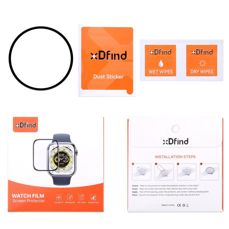 For Samsung Galaxy Watch4 40mm 2pcs xDfind Curved 3D Composite Material Soft Film Screen Protector - free shipping - PMc TechLife - Order now!
