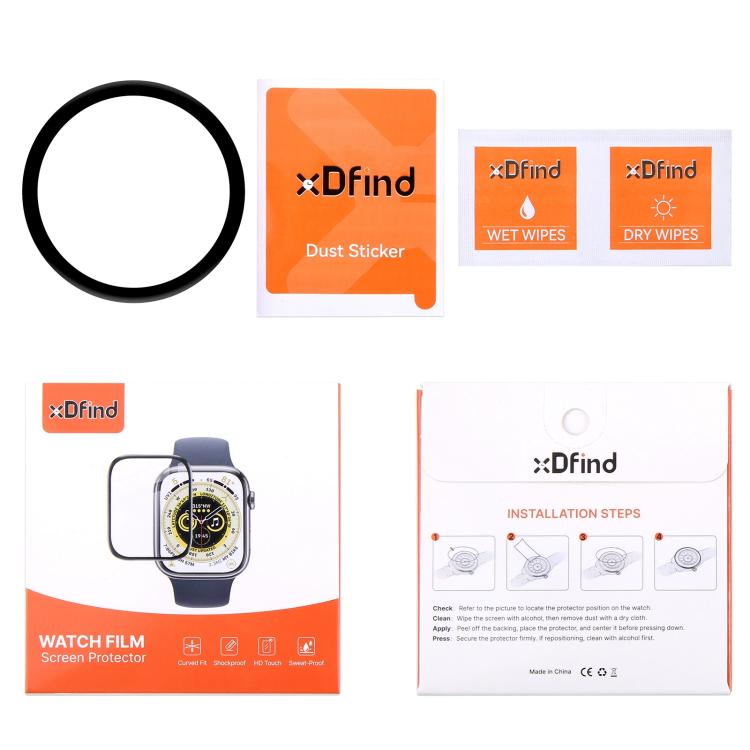 For Samsung Galaxy Watch4 44mm 2pcs xDfind Curved 3D Composite Material Soft Film Screen Protector - free shipping - PMc TechLife - Order now!