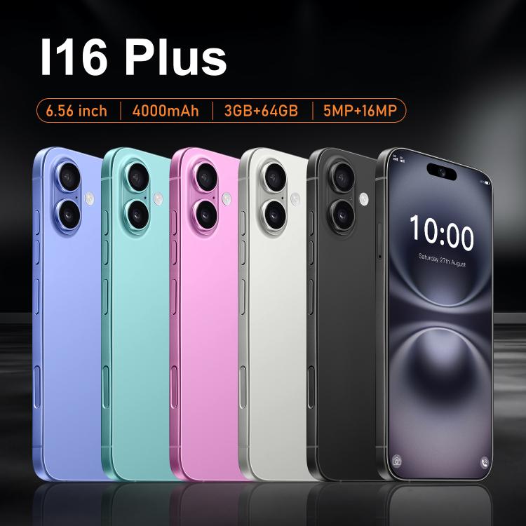 I16 Plus / RAi5, 3GB+64GB, 6.56 inch Android 10 MTK6739 Quad Core, Network: 4G, Dual SIM, Plug:EU Plug(Pink) - free shipping - PMc TechLife - Order now!