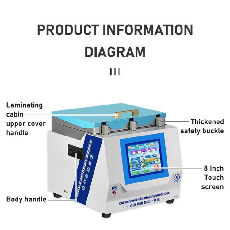 YYD YD-639 UV Curing Laminating Defoaming All-in-One, Plug:EU Plug - free shipping - PMC TechLife - Order now!