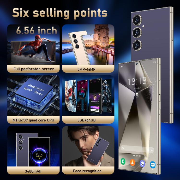 C24 Pro / S3-3, 3GB+64GB, 6.56 inch Android 10 MTK6739 Quad Core, Network: 4G, Dual SIM, Plug:EU Plug(Purple) - free shipping - PMc TechLife - Order now!