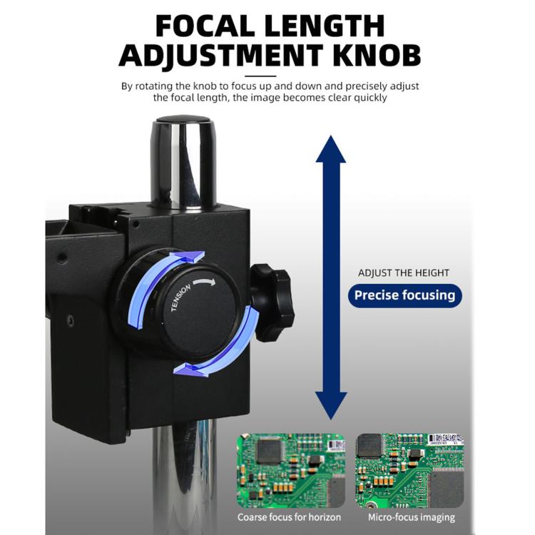 Kaisi 6558 6.5-58X Synchronous Zoom Trinocular Stereo Microscope - free shipping - PMC TechLife - Order now!