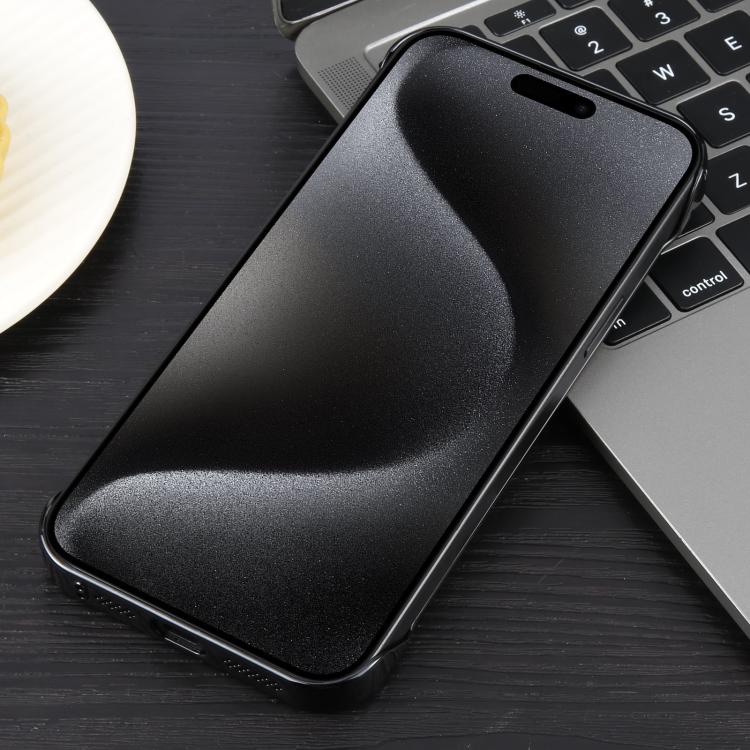For iPhone 15 Pro Max Electroplating Frameless Frosted Anti-Glare PC MagSafe Phone Case(Black) - free shipping - PMC TechLife - Order now!