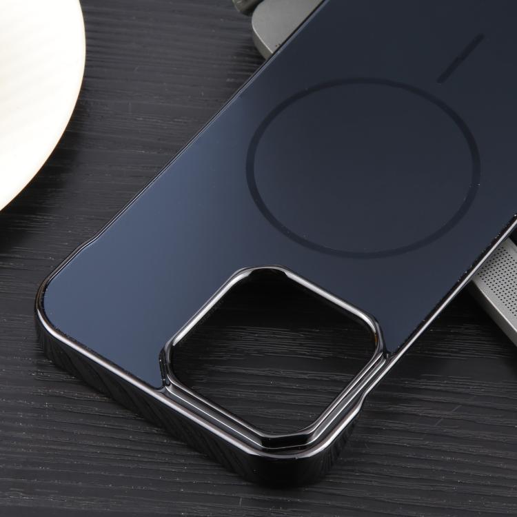 For iPhone 15 Plus / 14 Plus Electroplating Frameless Frosted Anti-Glare PC MagSafe Phone Case(Black) - free shipping - PMC TechLife - Order now!