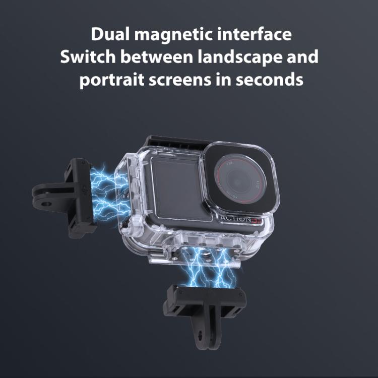 For DJI Osmo Action 5 Pro Magnetic 60m Waterproof Case Diving Case with Base + Gift Kit - free shipping - PMC TechLife - Order now!