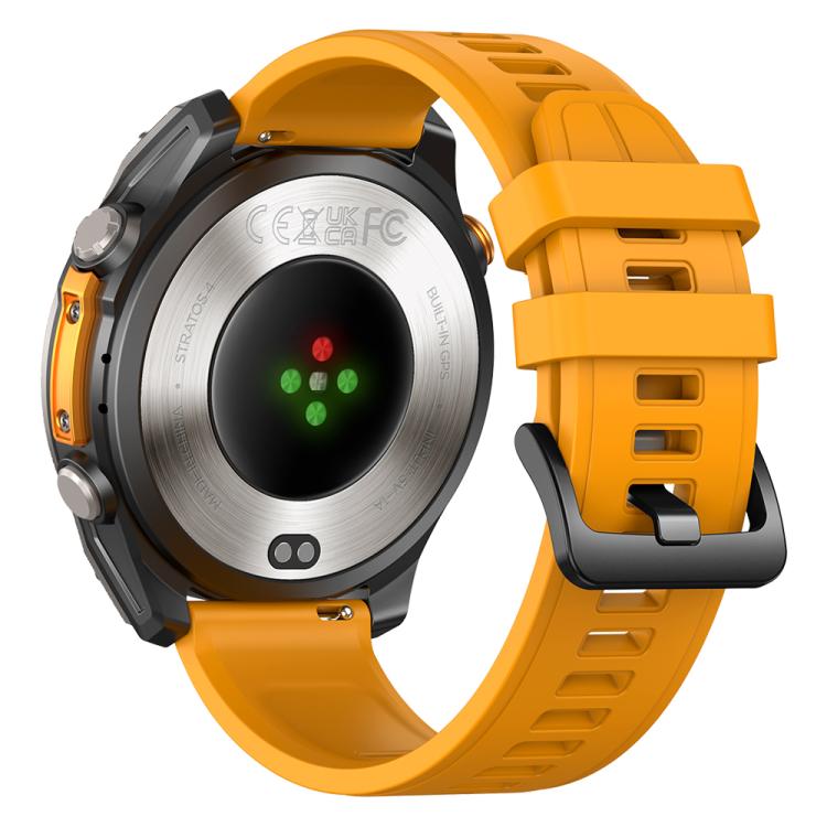 Zeblaze Stratos 4 Rugged Outdoor GPS Smart Watch 1.43 inch Screen 5 ATM & IP69K(Orange) - free shipping - PMC TechLife - Order now!