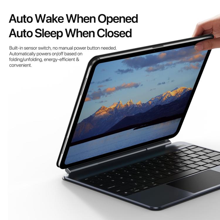 For iPad Pro 11 2024 DUX DUCIS MK Pro Series Floating Magnetic Keyboard Tablet Leather Case(Black) - free shipping - PMC TechLife - Order now!