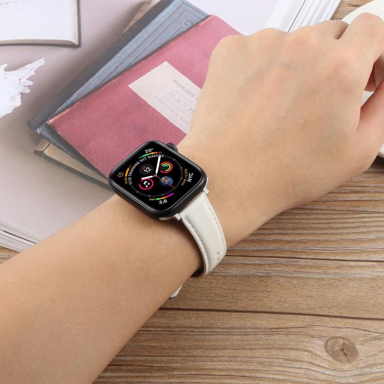 For Apple Watch 46mm / 49mm / 45mm / 44mm Silk Microfiber Leather Watch Band(White) - Watch Bands by PMC TechLife | Online Shopping South Africa | PMC TechLife | Buy Now Pay Later Mobicred