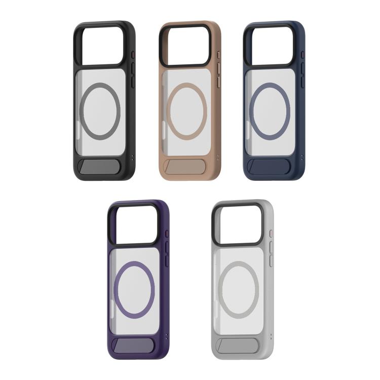 For iPhone 17 Pro Max Kalebol MagSafe Invisible Tilt Holder PC Hybrid TPU Case(Black) - iPhone 17 Pro Max Cases by Kalebol | Online Shopping South Africa | PMC TechLife | Buy Now Pay Later Mobicred