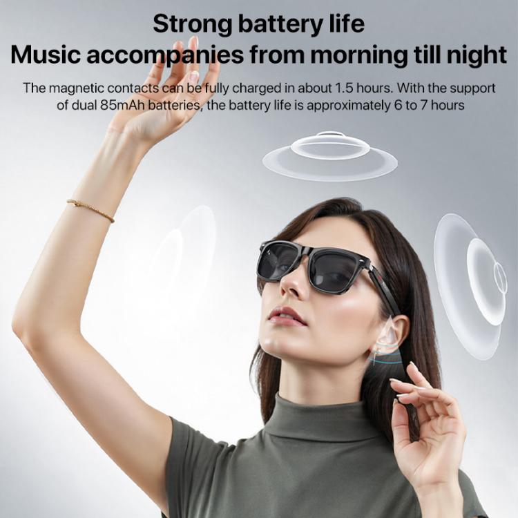 Yesido IO35 Smart Music Glasses IP54 Waterproof Support BT Call(Black) - free shipping - PMC TechLife - Order now!