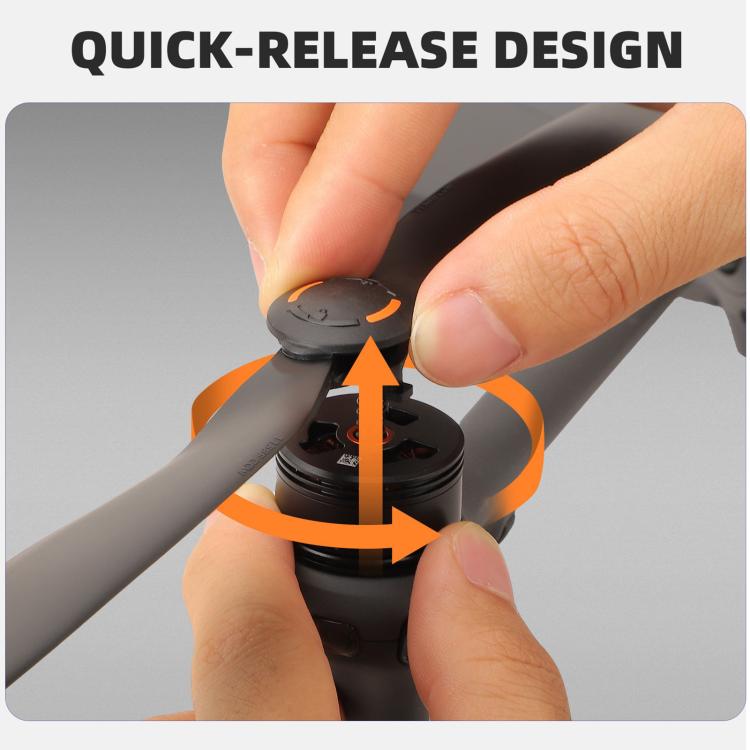 For DJI Mavic 4 Pro Sunnylife 1158F Quick-Release Propellers Blades, Type:One Pair(Orange Tip) - free shipping - PMC TechLife - Order now!
