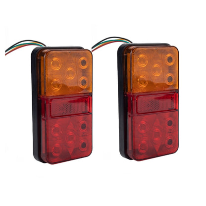 2 PCS Trailer / Truck A-type Long Strip 10LEDs Tail Light Set - License Plate Lights by PMC Jewellery | Online Shopping South Africa | PMC Jewellery | Buy Now Pay Later Mobicred