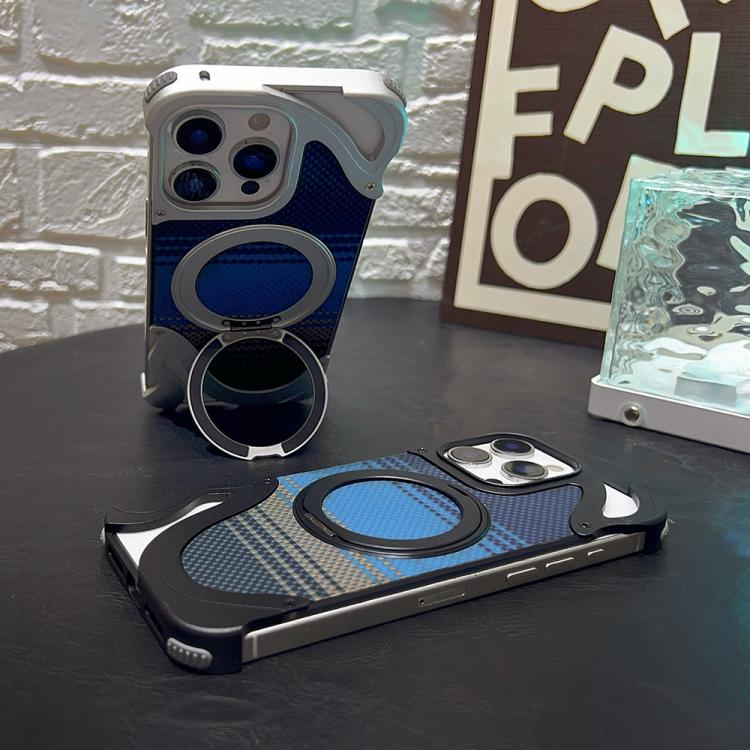 For iPhone 14 Pro Max Metal Frameless 360 Degree Rotation Holder MagSafe Phone Case(Silver) - free shipping - PMC TechLife - Order now!
