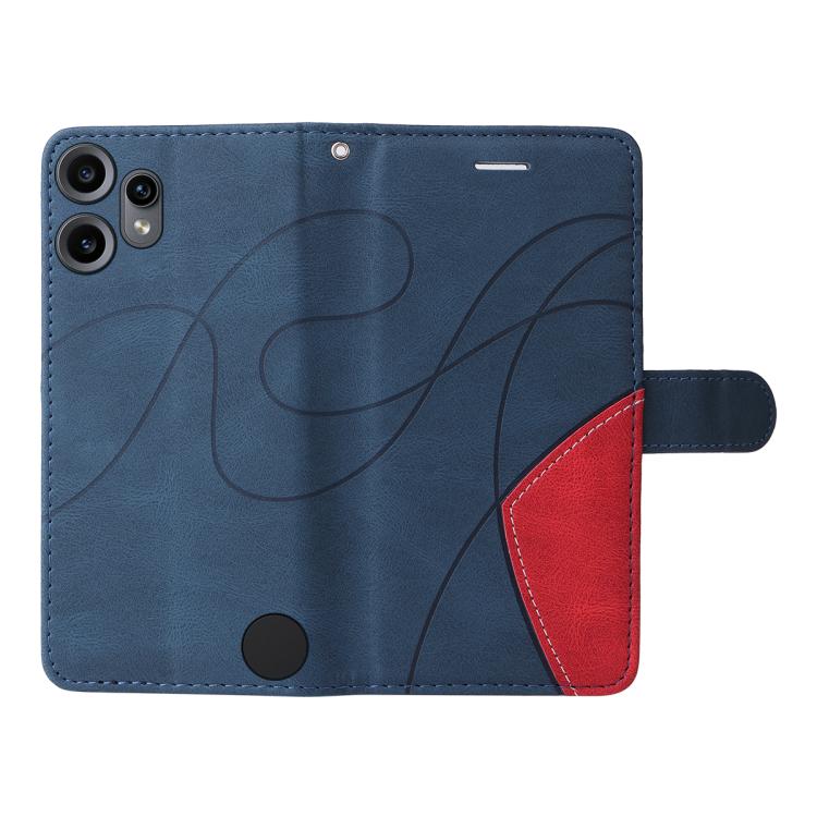 For Nothing CMF Phone 2 Pro Dual-color Splicing Flip Leather Phone Case(Blue) - free shipping - PMC TechLife - Order now!