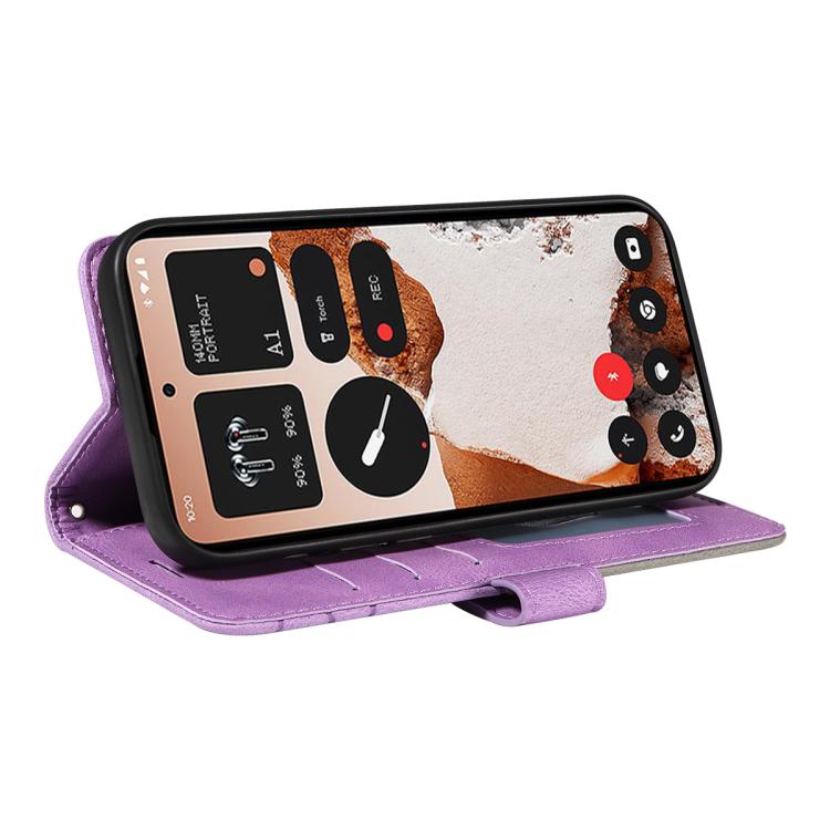 For Nothing CMF Phone 2 Pro Dual-color Splicing Flip Leather Phone Case(Purple) - free shipping - PMC TechLife - Order now!