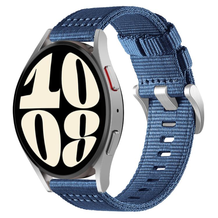 For Samsung Galaxy Watch 7 / 6 / 5 / FE xDfind Two-section Nylon Watch Band(Blue) - free shipping - PMC TechLife - Order now!