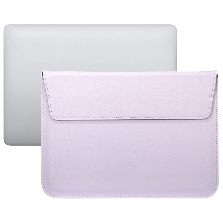 PU Leather Ultra-thin Envelope Bag Laptop Bag for MacBook Air / Pro 11 inch, with Stand Function(Light Purple) - Protective Bags by PMC Jewellery | Online Shopping South Africa | PMC Jewellery | Buy Now Pay Later Mobicred