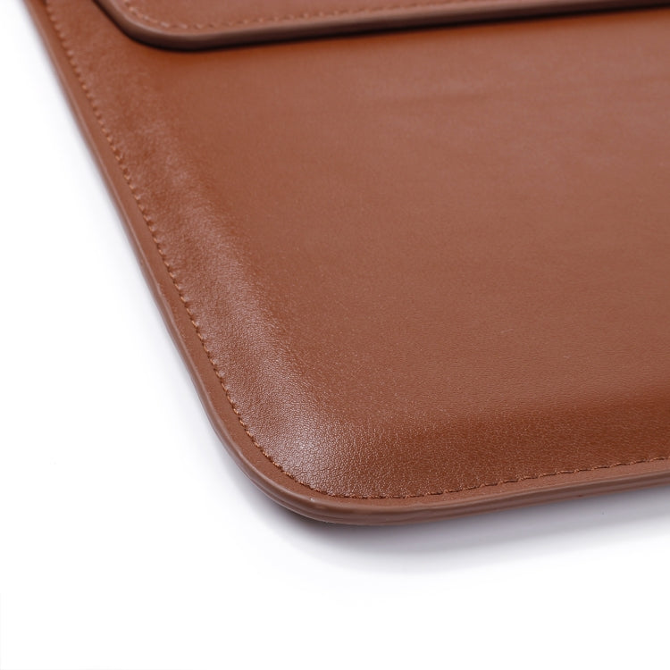 PU Leather Ultra-thin Envelope Bag Laptop Bag for MacBook Air / Pro 13 inch, with Stand Function(Light Purple) - Protective Bags by PMC Jewellery | Online Shopping South Africa | PMC Jewellery | Buy Now Pay Later Mobicred