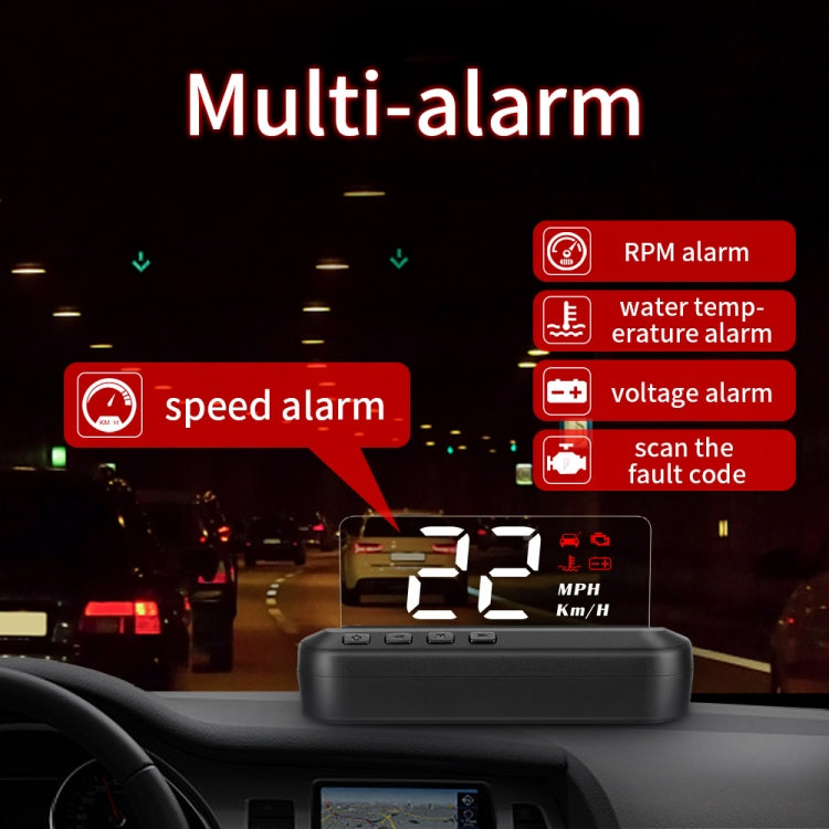 C100 Car HUD Head-up Display OBD2 Fault Code Elimination Overspeed / Fault Alarm - Head Up Display System by PMC TechLife | Online Shopping South Africa | PMC TechLife | Buy Now Pay Later Mobicred