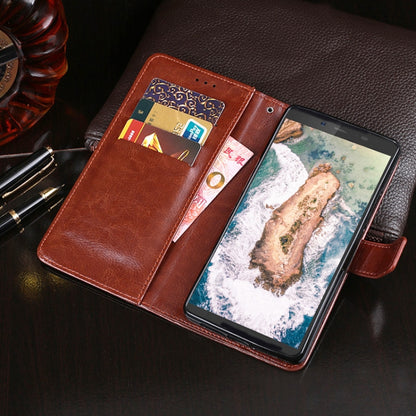 For Blackview BV5500 idewei Crazy Horse Texture Horizontal Flip Leather Case with Holder & Card Slots & Wallet(Sky Blue) - More Brand by idewei | Online Shopping South Africa | PMC Jewellery | Buy Now Pay Later Mobicred