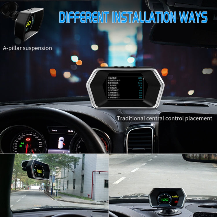 P17 Car HUD Head-up Display GPS Speed Meter Car OBD2 Fault Elimination Code - Head Up Display System by PMC Jewellery | Online Shopping South Africa | PMC Jewellery | Buy Now Pay Later Mobicred