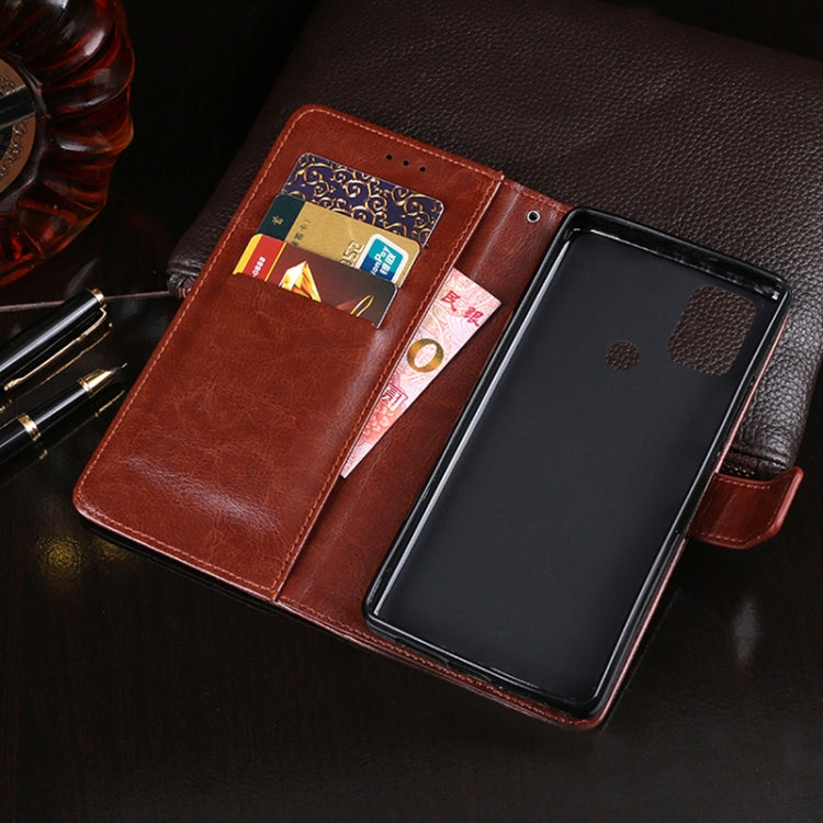 For Wiko View5 Plus idewei Crazy Horse Texture Horizontal Flip Leather Case with Holder & Card Slots & Wallet(Brown) - Wiko by idewei | Online Shopping South Africa | PMC Jewellery | Buy Now Pay Later Mobicred