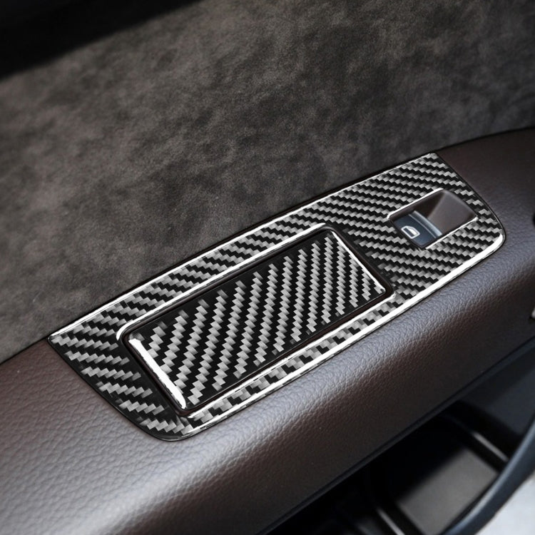 6 in 1 Car Carbon Fiber Window Glass Lifter Panel Decorative Sticker for Audi Q7 2008-2015, Left Drive - Car Interior Mouldings by PMC Jewellery | Online Shopping South Africa | PMC Jewellery | Buy Now Pay Later Mobicred