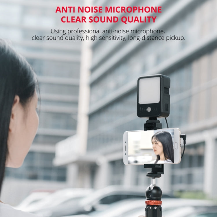 YELANGU LED02 Live Broadcast Micro Film Reporter Interview Recording Microphone Light - Selfie Light by YELANGU | Online Shopping South Africa | PMC Jewellery | Buy Now Pay Later Mobicred