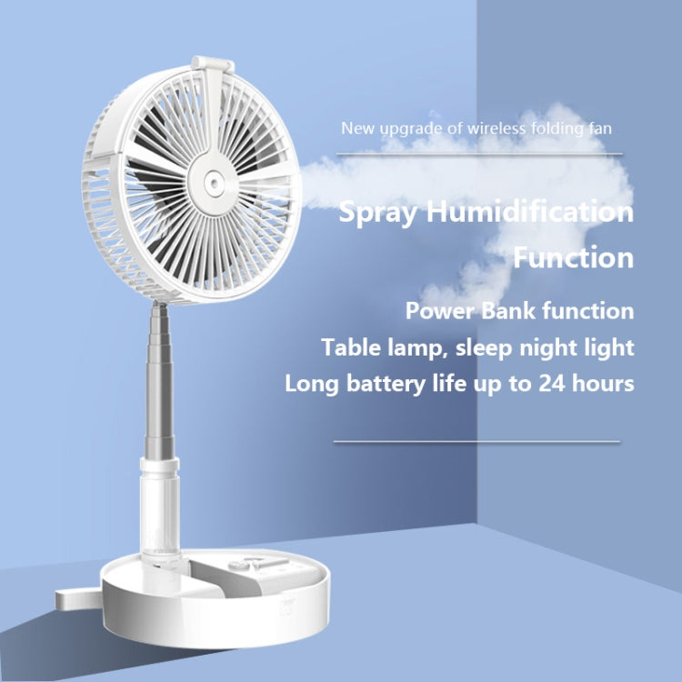 Humidifying and Moisturizing Spray Fan USB Charging Desktop Portable Folding Fan (White) - Electric Fans by PMC Jewellery | Online Shopping South Africa | PMC Jewellery | Buy Now Pay Later Mobicred