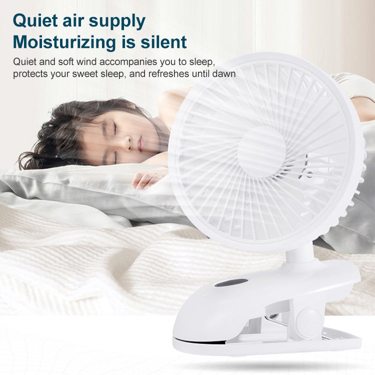 F601 Multifunctional Clip-on Electric Fan with LED Display (Blue) - Electric Fans by PMC TechLife | Online Shopping South Africa | PMC TechLife | Buy Now Pay Later Mobicred
