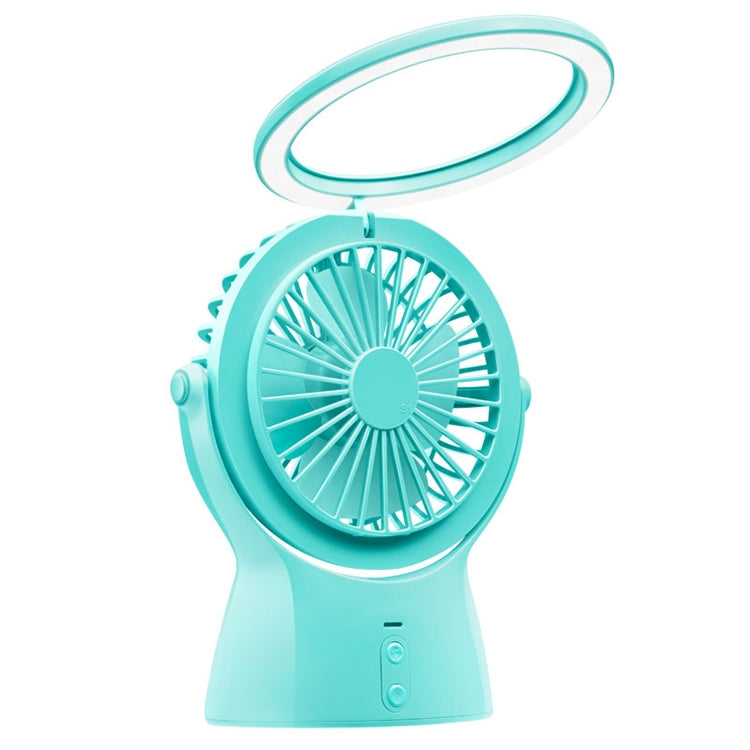 S1 Multi-function Portable USB Charging Mute Desktop Electric Fan Table Lamp, with 3 Speed Control (Mint Green) - Electric Fans by PMC Jewellery | Online Shopping South Africa | PMC Jewellery | Buy Now Pay Later Mobicred