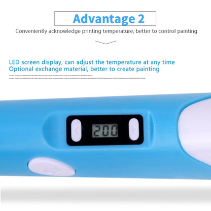 Hand-held 3D Printing Pen, USB Plug(Blue) - 3D Printer by PMC Jewellery | Online Shopping South Africa | PMC Jewellery | Buy Now Pay Later Mobicred