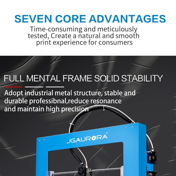 JGAURORA A1 Desktop High Precision Metal Plate Frame Three-Dimensional Physical 3D Printer - free shipping - PMc TechLife - Order now!