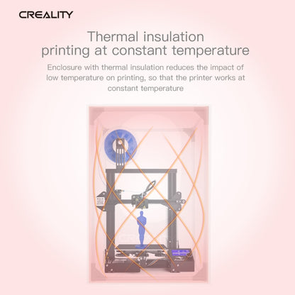 Creality 3D Printer Flame Retardant Aluminum Foil Cloth Protective Cover for Ender-3, Small Size: 72x60x48cm - Parts by Creality | Online Shopping South Africa | PMC Jewellery | Buy Now Pay Later Mobicred