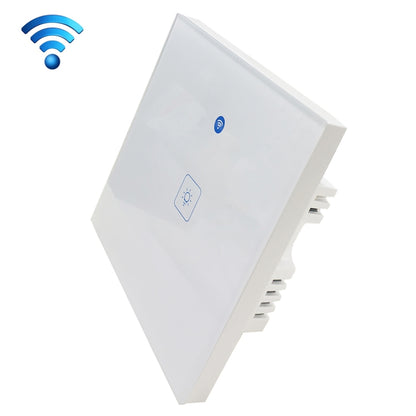 WS-UK-01 EWeLink APP & Touch Control 2A 1 Gang Tempered Glass Panel Smart Wall Switch, AC 90V-250V, UK Plug - Smart Socket by PMC Jewellery | Online Shopping South Africa | PMC Jewellery | Buy Now Pay Later Mobicred