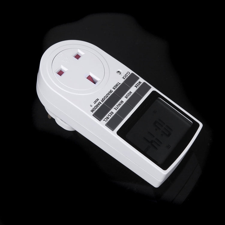AC 230V Smart Home Plug-in LCD Display Clock Summer Time Function 12/24 Hours Changeable Timer Switch Socket, UK Plug - Energy Saving Timer Socket by PMC TechLife | Online Shopping South Africa | PMC TechLife | Buy Now Pay Later Mobicred