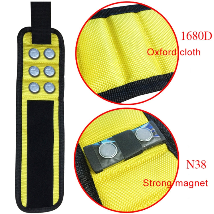 1680D Oxford Cloth Pocket Magnetic Wristband Storage Pockets Tool(Red) - free shipping - PMC TechLife - Order now!