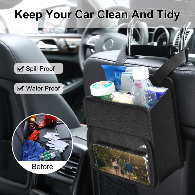 FUNADD Portable Folding Car Back Seat Hook Storage Box (Black) - Seat Accessories by FunAdd | Online Shopping South Africa | PMC TechLife | Buy Now Pay Later Mobicred