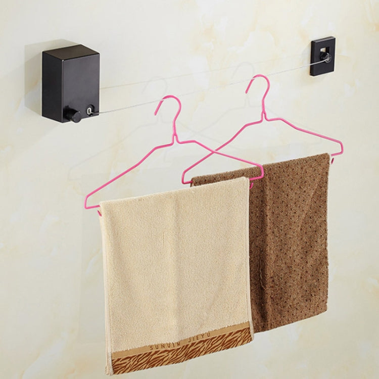 Retractable Indoor And Outdoor Clothes Wall Hanger Magic Drying Rack Balcony Bathroom Invisible Clothesline Wire Rope (Silver) - Shelf & Hooks by PMC Jewellery | Online Shopping South Africa | PMC Jewellery | Buy Now Pay Later Mobicred